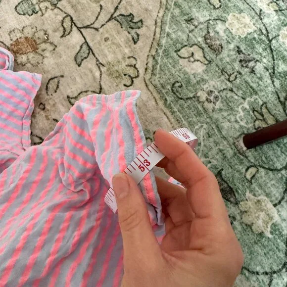 Draper James Trisha Handkerchief Dress Fit-and-flare A-line Size 3X Blue Pink - Picture 9 of 9